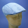 Casquette plate lin été homme : couleur - bleue, taille - 61cm