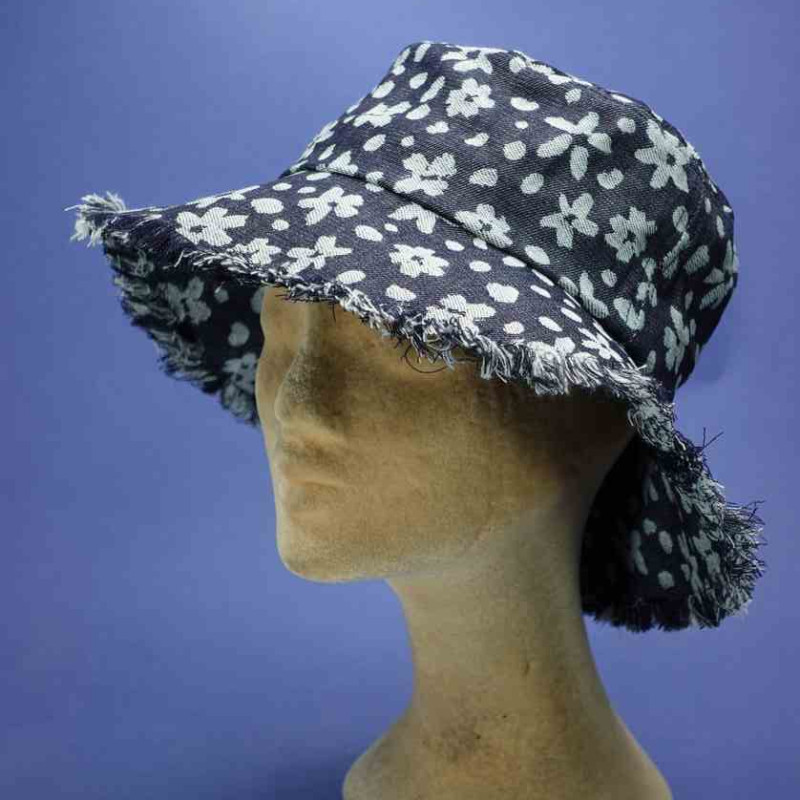 Bob coton frangé femme