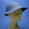 Casquette longue visière souple jean en lin pour femme : couleur - jean, taille - elastiqué de 54 cm à 58 cm