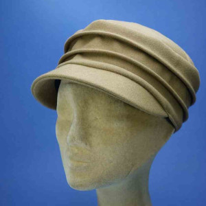 Casquette femme en polaire camel