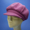 Casquette gavroche femme en laine doublure coton vieux rose : couleur - vieux rose, Modéle - Femme, taille - elastiqué de 54 cm à 58 cm
