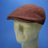 casquette forme anglaise laine d écosse FLECHET brique : couleur - brique, Modéle - Homme, taille - 57cm