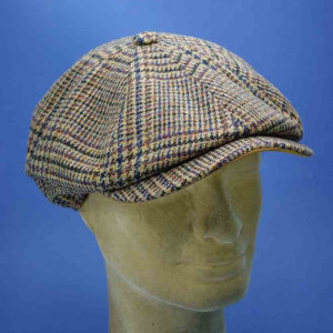 FLECHET béret casquette pure laine vierge peaky blinders irlandaise beige