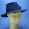 Chapeau feutre de laine traveler navy garniture gros grain : couleur - navy, Mixte - Homme et Femme, taille - 58cm