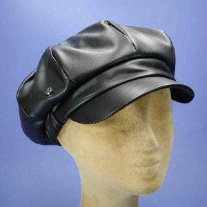 gavroche PVC imperméable hiver femme noir