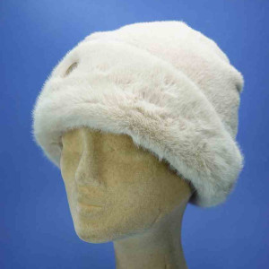 FLECHET bonnet fourrure fashion femmes beige