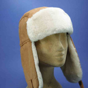 chapka suedine femme caramel