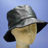 chapeau de pluie PVC noir femme imperméable grand bord : couleur - noir, Modéle - Femme, Taille Réglable - par lacet de 54cm à 58cm
