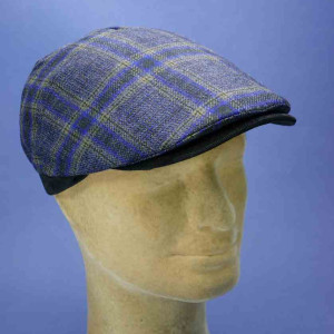 Casquette homme hiver laine imprimée outremer