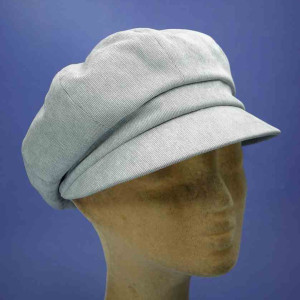 Gavroche velours milleraies gris perle