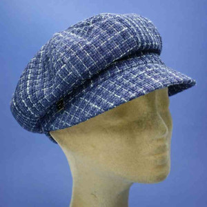 gavroche fabriqué en France femme imprimé bleu MTM