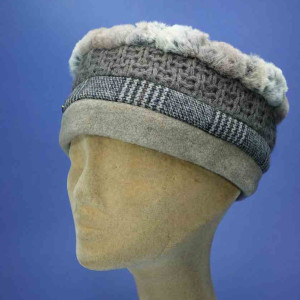 toque polyester pour femme taupe MTM