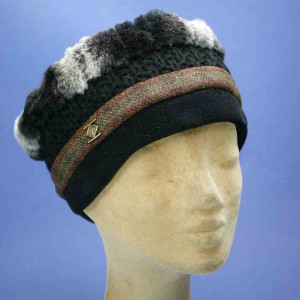 toque polyester pour femme noir MTM