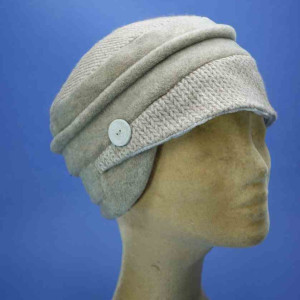 toque polyester pour femme beige MTM