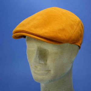 casquette forme anglaise coton rouille