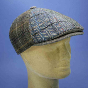 casquette forme brooklyn laine d'écosse tweed