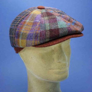 casquette irlandaise peaky blinders laine d'écosse patch homme