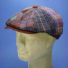 casquette irlandaise peaky blinders laine d'écosse patch homme : couleur - brique, Modéle - Homme, taille - S.54.55cm
