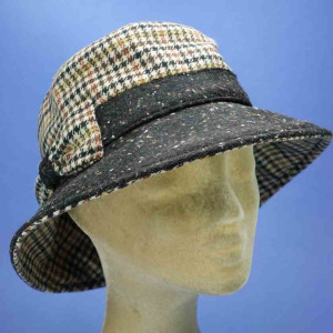 bob chapeau laine doublé polaire marron