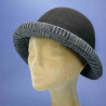 chapeau feutre de laine noir année 30 femme : couleur - noir, Modéle - Femme, taille - M.56.57cm