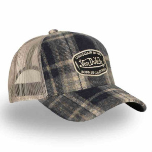 VON DUTCH casquette trucker baseball carreaux flannelle