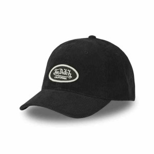 VON DUTCH casquette trucker baseball velours patch noir