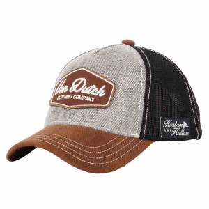 VON DUTCH casquette trucker baseball simili marron