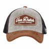 VON DUTCH casquette trucker baseball simili marron : couleur - marron , Taille Réglable - de 55 à 60cm