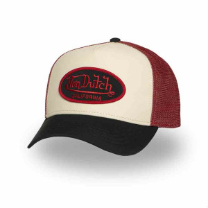 VON DUTCH casquette trucker patch poly bordeaux