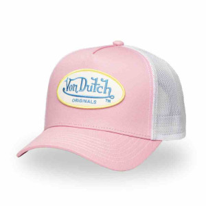 VON DUTCH casquette trucker baseball patch pink