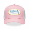 VON DUTCH casquette trucker baseball patch pink : couleur - pink, Taille Réglable - de 55 à 60cm