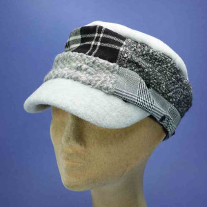 casquette fashion cubaine laine polyester anthracite hiver femme