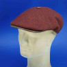 Casquette homme irlandaise pure laine bordeaux : couleur - bordeaux, taille - 57cm