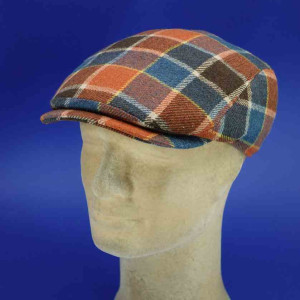 Casquette hiver homme laine driver patch cannelle