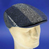 Casquette homme hiver laine patch bleu : couleur - patch bleu, taille - 59cm