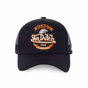 VON DUTCH casquette baseball Noire Trucker Snapback EAGLE