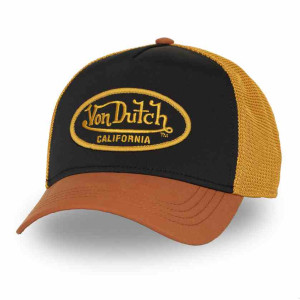 VON DUTCH casquette baseball Orange Trucker Snapback POLY