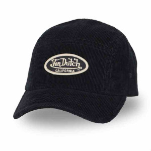 VON DUTCH casquette baseball marine panel en Velours côtelé