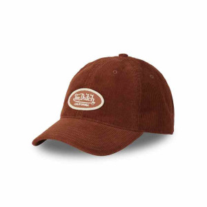VON DUTCH casquette trucker baseball velours patch rouille