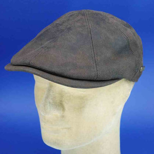 Casquette Irlandaise en cuir d'agneau marron