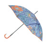 Piganiol Parapluie femme canne BATIK FAR WEST : couleur - bleu marine 