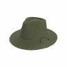 Chapeau gilly olive anti UV UPF +50 bord moyen : couleur - olive, Taille Réglable - par lacet de 54cm à 58cm