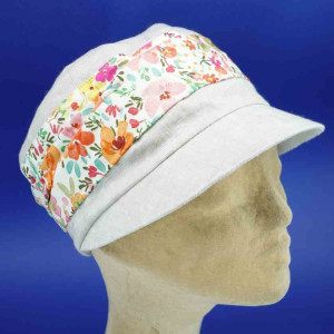 Casquette femme cubaine lin et coton