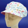 Gavroche ROSE réversible en coton pour femme : couleur - rose, taille - elastiqué de 54 cm à 58 cm