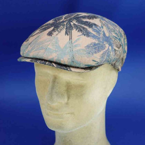 Casquette été lin bleue gatsby pour homme