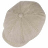 STETSON casquette hatteras lin et coton beige : couleur - beige, taille - L.58.59cm