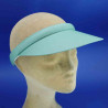 Visière de sport serre-tête en coton vert amande : couleur - vert amande, taille - 54cm à 60cm