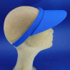Visière sport serre-tête en coton bleu royal : couleur - bleu royal , taille - 54cm à 60cm