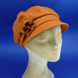 Gavroche lin brique pour femme