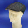 Casquette plate coton jean noir été homme : couleur - noir, taille - 59cm
